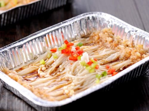 营口锡纸烤金针菇